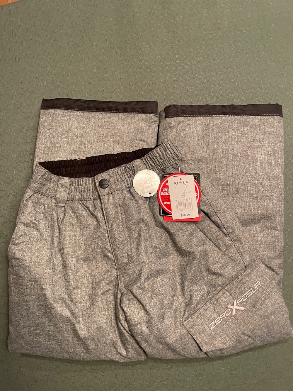 🌸NWT ZeroXposur Girls Insulated Snow Pants - size 8